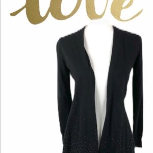 White House black marker black wool cardigan